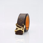 Louis Vuitton Monogram Belt – LV Initiales Gold Buckle