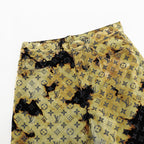 Louis Vuitton Faded "Burning Clouds" Denim Trousers