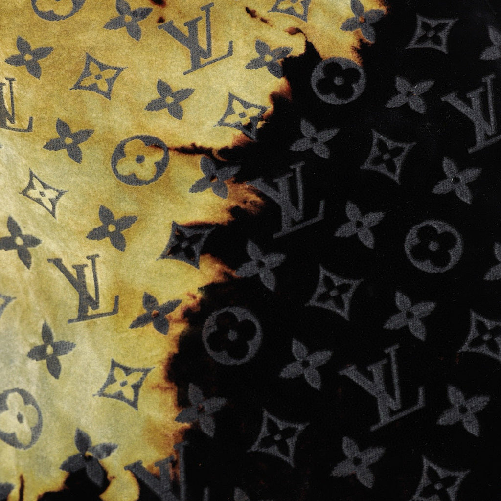 Louis Vuitton Faded "Burning Clouds" Denim Trousers