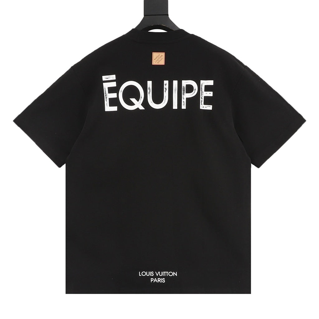 Louis Vuitton LVM Double-Print Inkjet Short-Sleeve T-Shirt