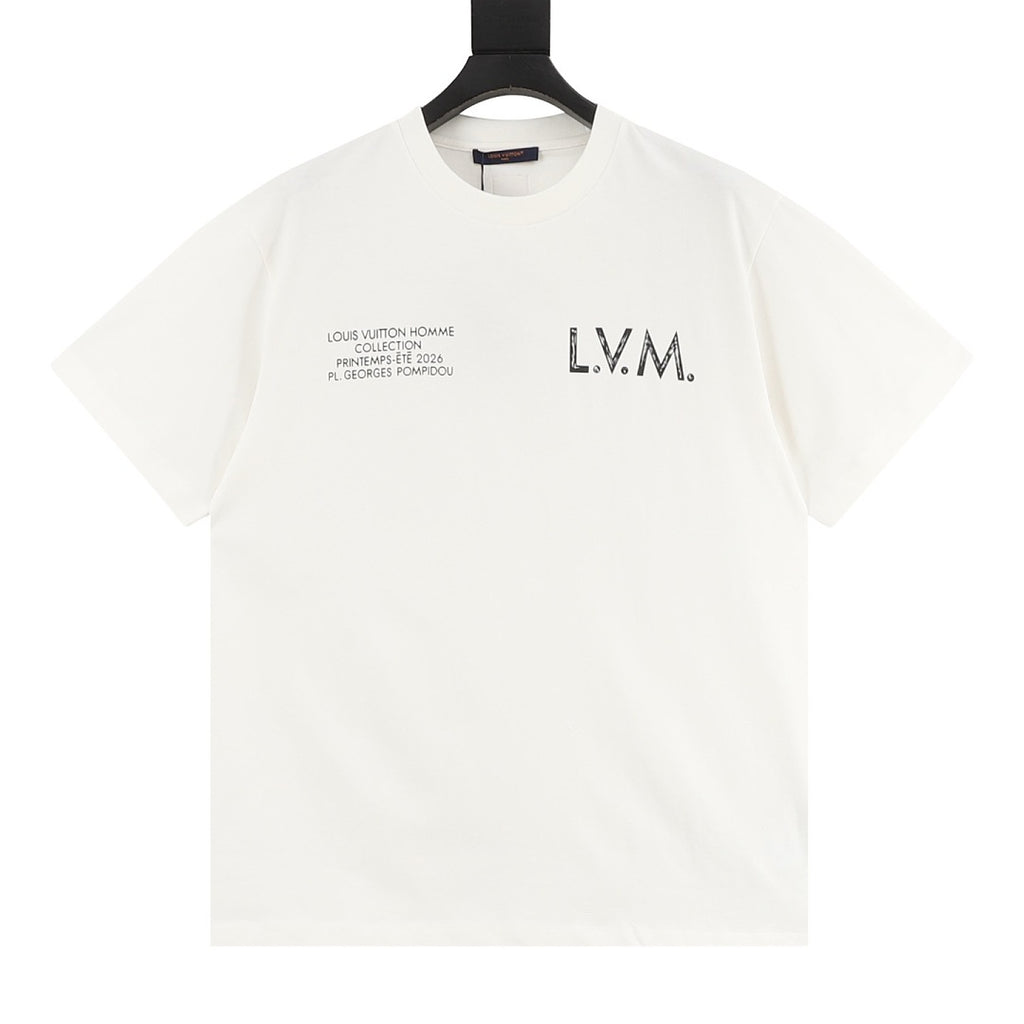 Louis Vuitton LVM Double-Print Inkjet Short-Sleeve T-Shirt
