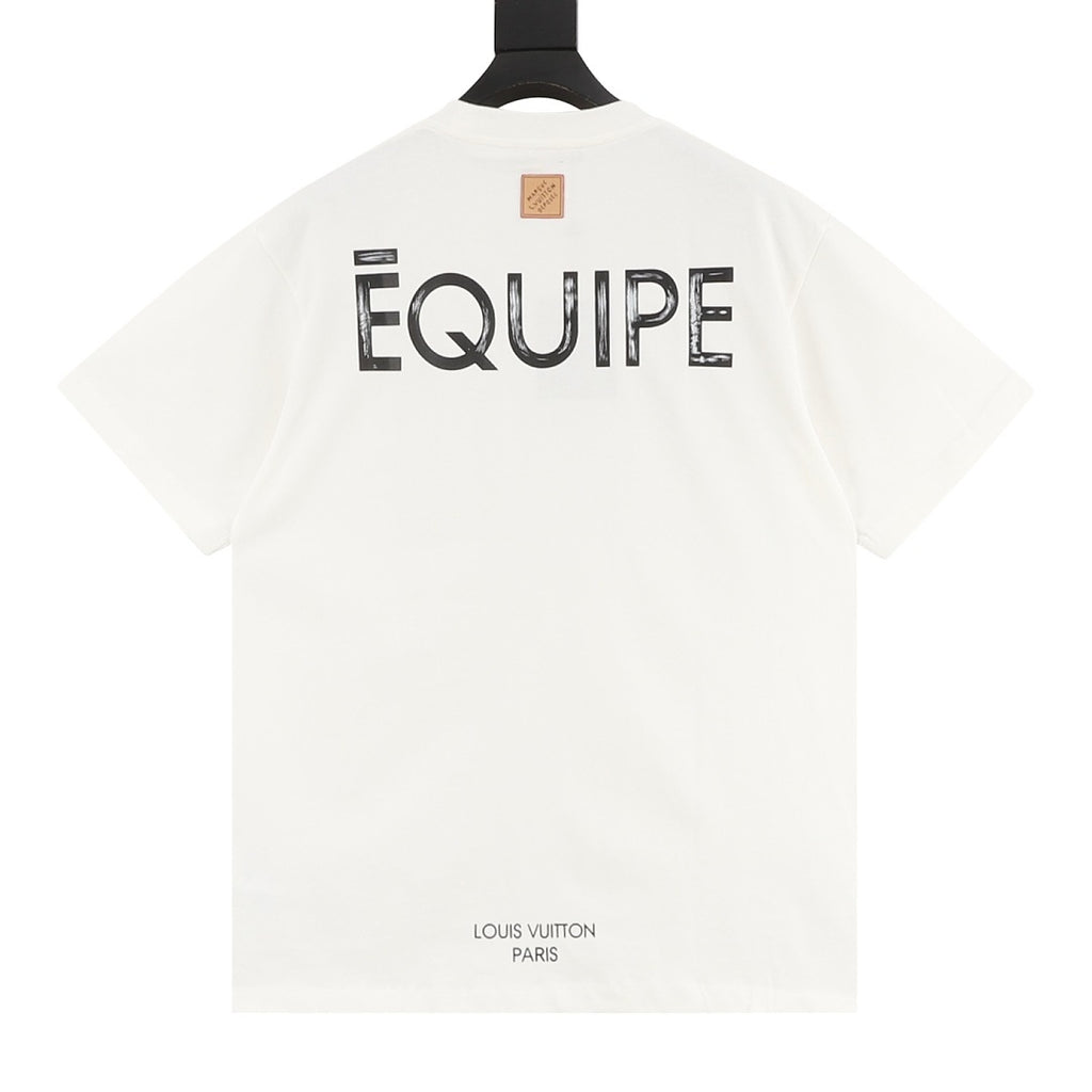 Louis Vuitton LVM Double-Print Inkjet Short-Sleeve T-Shirt