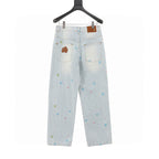 Louis Vuitton Collaboration Candy-Embroidered Denim Trousers