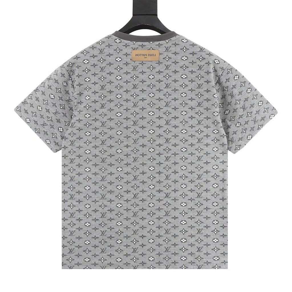 Louis Vuitton All-Over Monogram Jacquard Short-Sleeve Shirt