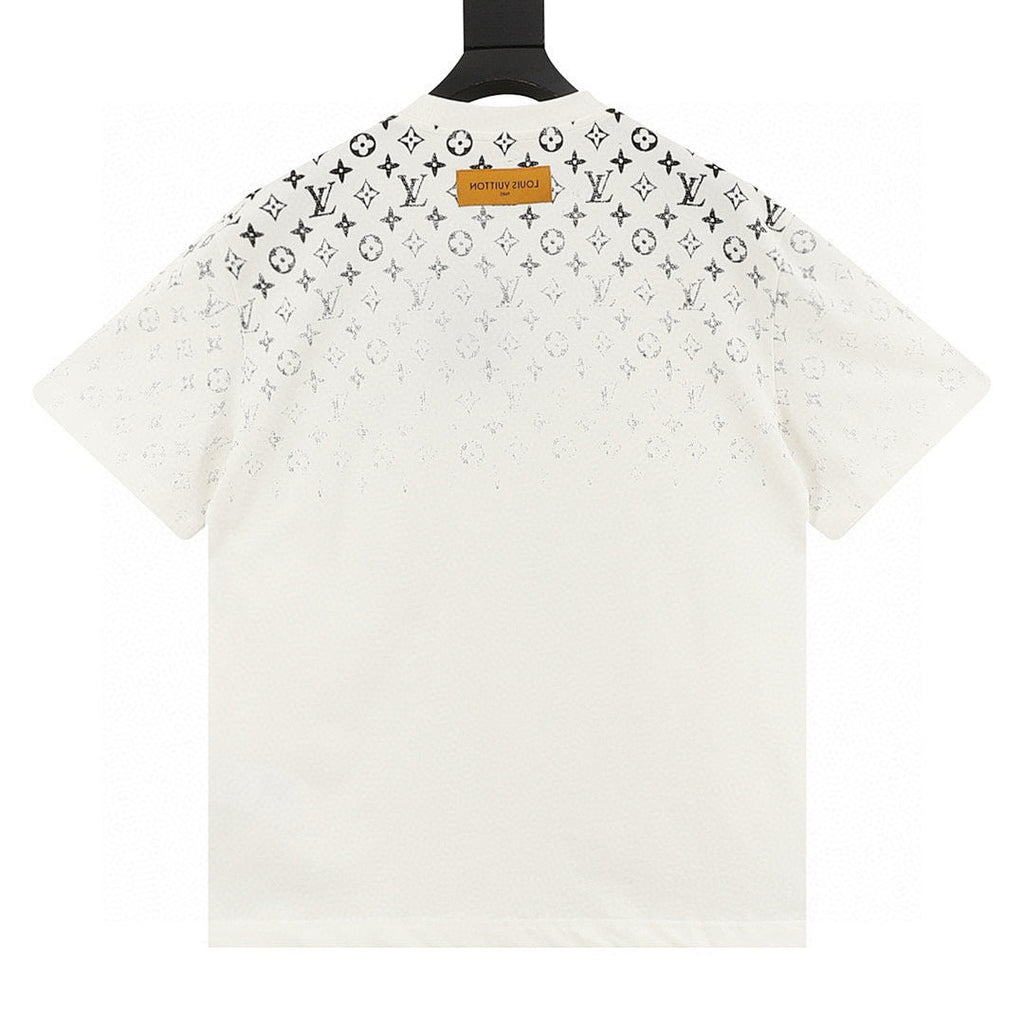 Louis Vuitton Classic Gradient All-Over Logo Short-Sleeve Shirt