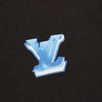 Louis Vuitton Icy Blue Crystal 3D LV Short-Sleeve T-Shirt