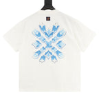 Louis Vuitton Icy Blue Crystal 3D LV Short-Sleeve T-Shirt