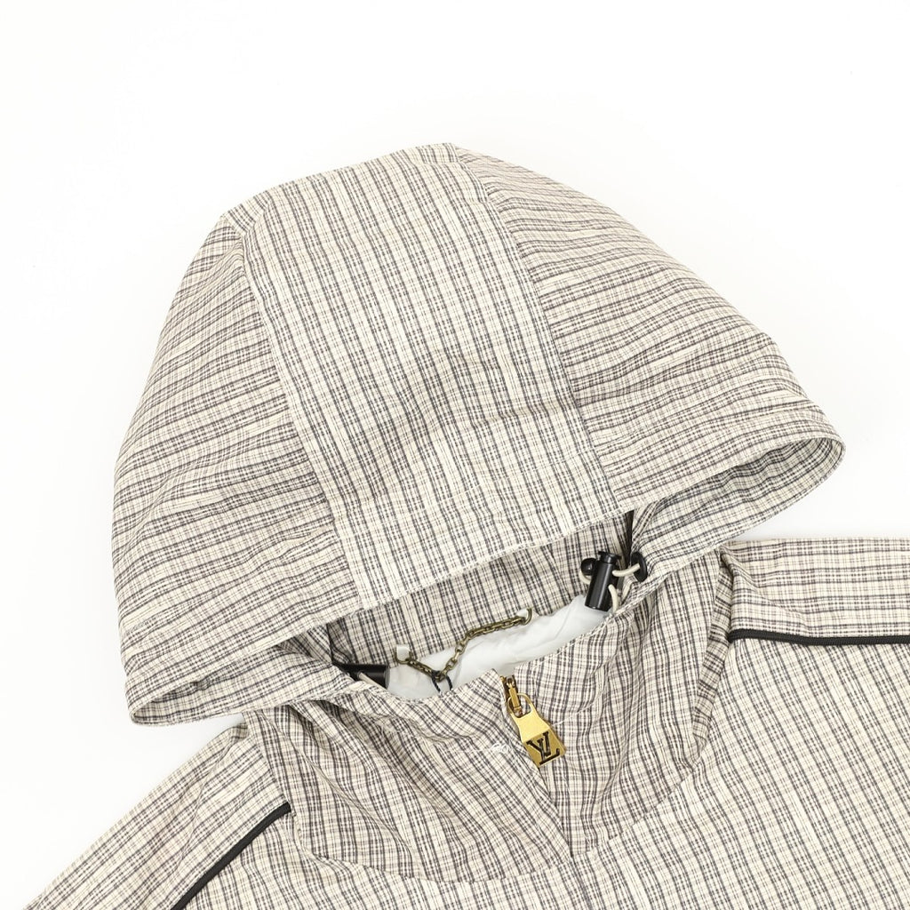 Louis Vuitton Plaid Hooded Zip Jacket – LV Gold Zip