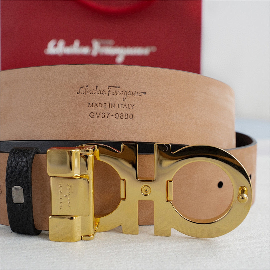 Salvatore Ferragamo Classic Leather Belt
