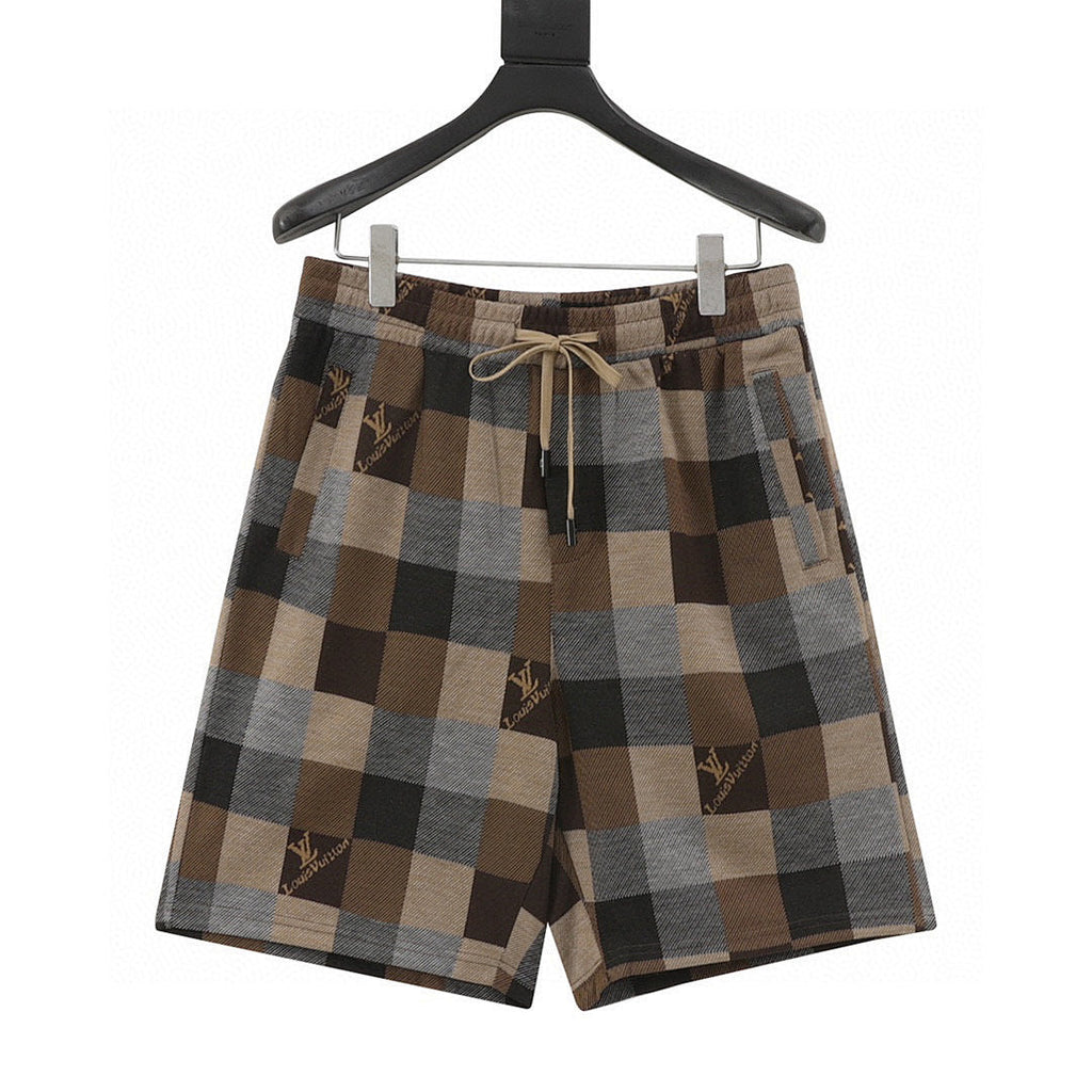 Louis Vuitton Damier Jacquard Lettering Shorts