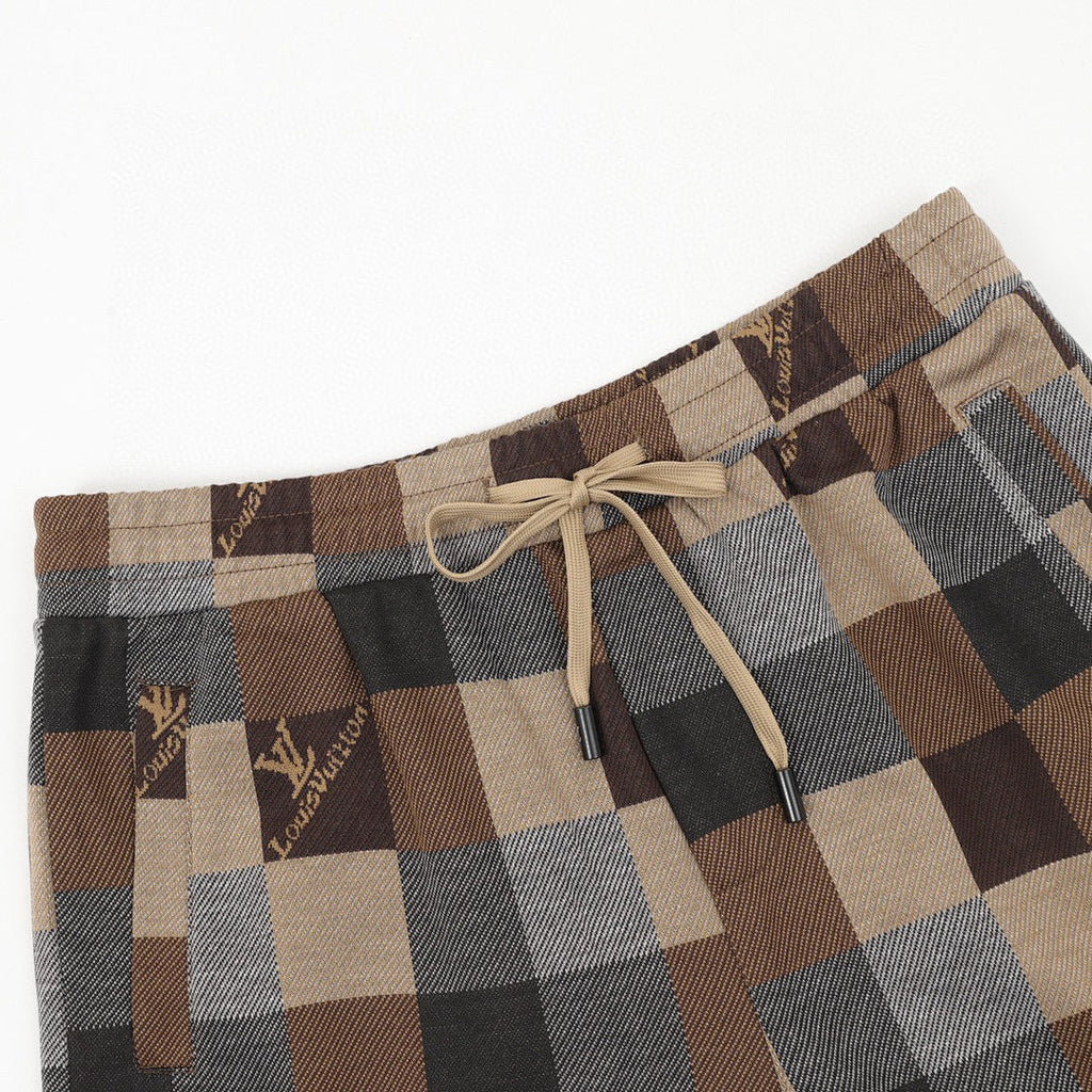 Louis Vuitton Damier Jacquard Lettering Shorts