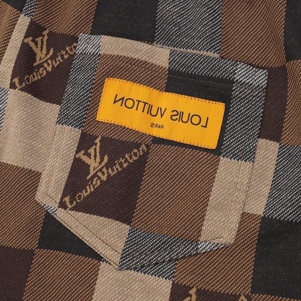 Louis Vuitton Damier Jacquard Lettering Shorts