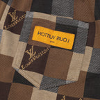 Louis Vuitton Damier Jacquard Lettering Shorts