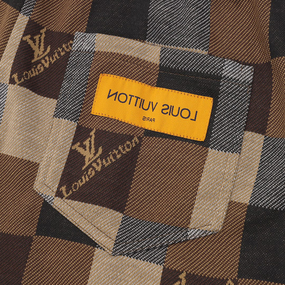 Louis Vuitton Damier Jacquard Lettering Shorts