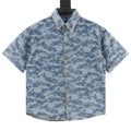 Louis Vuitton Cloud Monogram Jacquard Denim Short-Sleeve Shirt