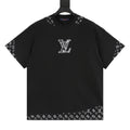 Louis Vuitton Short-Sleeve T-Shirt with Embroidered Leather Logo