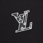 Louis Vuitton Short-Sleeve T-Shirt with Embroidered Leather Logo