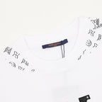 Louis Vuitton Short-Sleeve T-Shirt with Embroidered Leather Logo