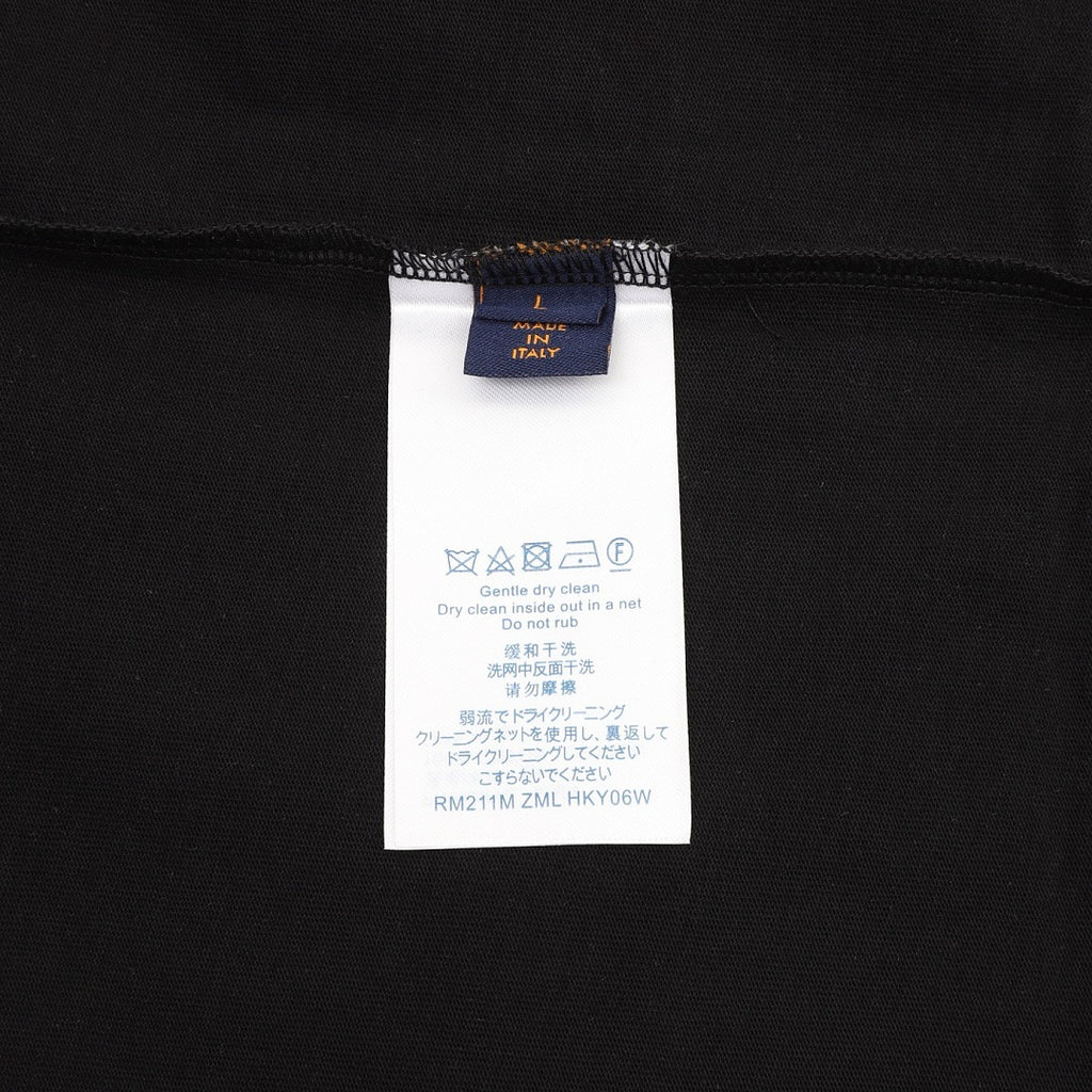 Louis Vuitton Short-Sleeve T-Shirt with Star-Motif and Embroidered LV Logo