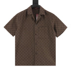 Gucci 2026 All-Over GG Jacquard Linen Shirt EU 44-50