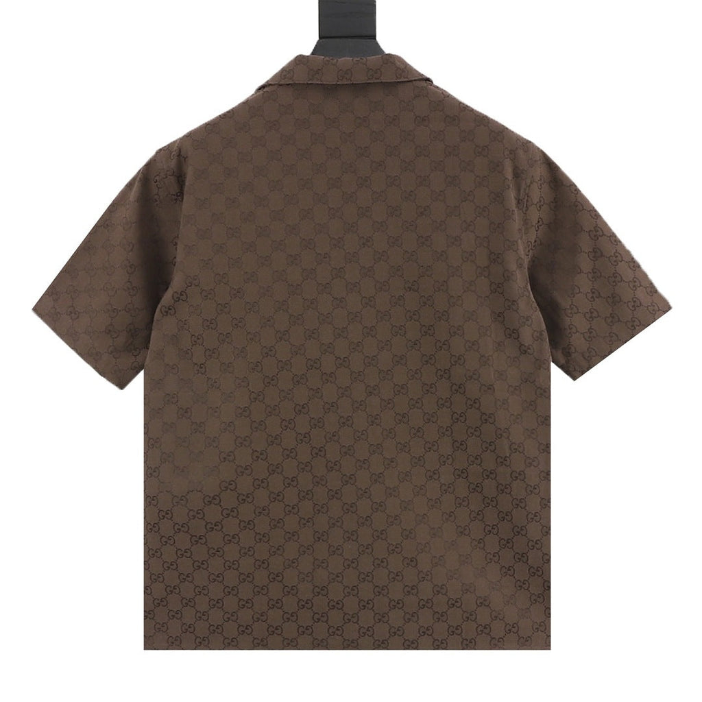 Gucci 2026 All-Over GG Jacquard Linen Shirt EU 44-50