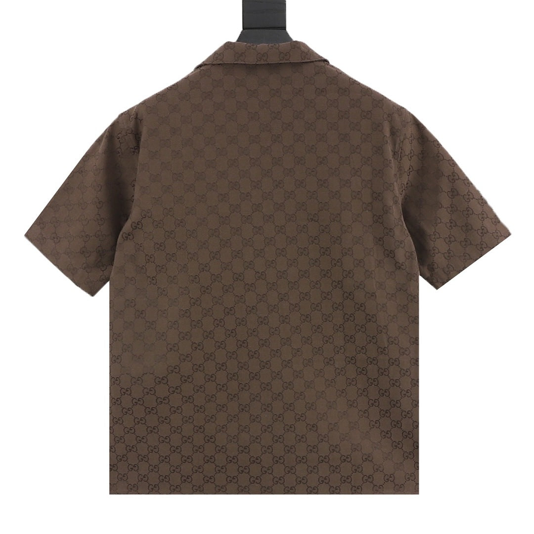 Gucci 2026 All-Over GG Jacquard Linen Shirt EU 44-50