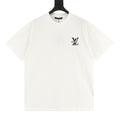 Louis Vuitton Short-Sleeve T-Shirt with Star-Motif and Embroidered LV Logo