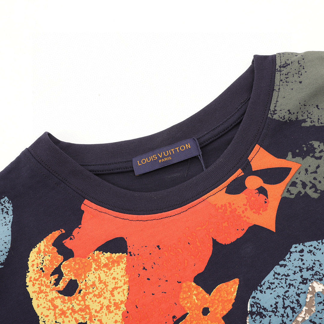 Louis Vuitton LV Circle Logo Short-Sleeve T-Shirt | 100% Supima Cotton | Unisex