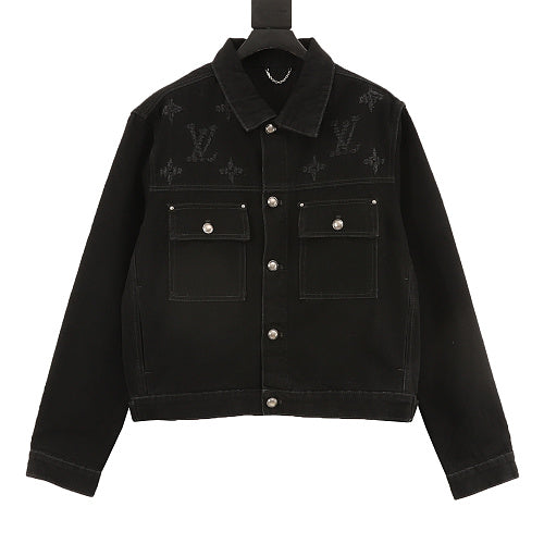 Louis Vuitton Monogram Denim Jacket – Black