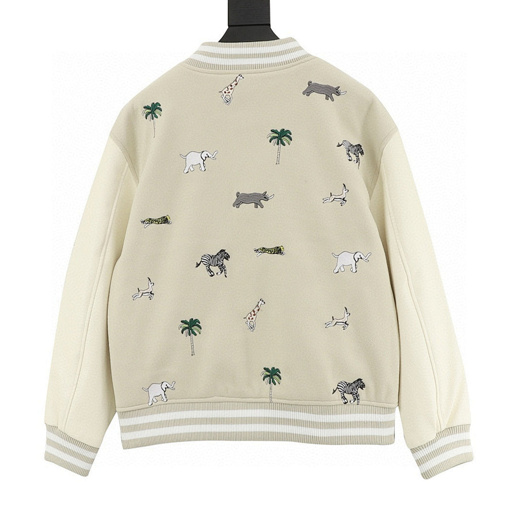 Louis Vuitton Zoo Collection Baseball Jacket – Fully Embroidered