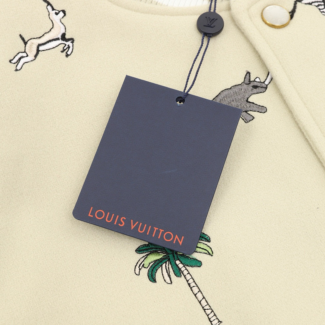 Louis Vuitton Zoo Collection Baseball Jacket – Fully Embroidered
