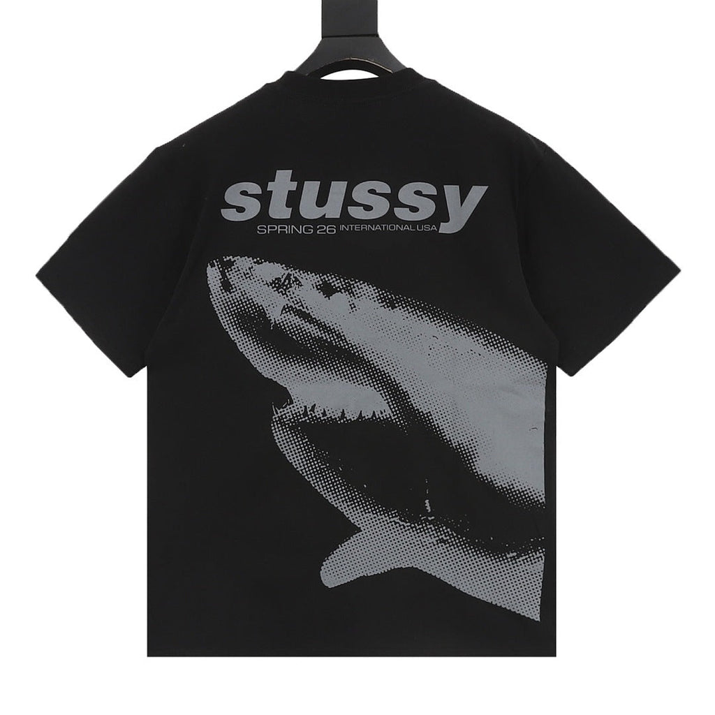 Stussy Loose-Fit All-Over Skull Print T-Shirt