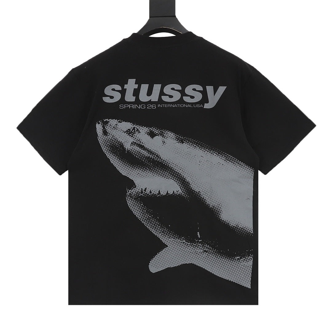 Stussy Loose-Fit All-Over Skull Print T-Shirt