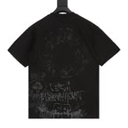 Stussy Loose-Fit All-Over Skull Print T-Shirt