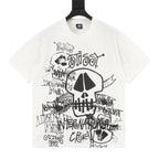 Stussy Loose-Fit All-Over Skull Print T-Shirt
