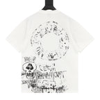 Stussy Loose-Fit All-Over Skull Print T-Shirt