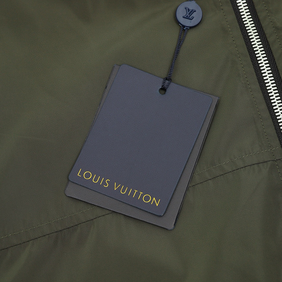 Louis Vuitton Stand-Collar Zip Jacket – Lightweight Outerwear