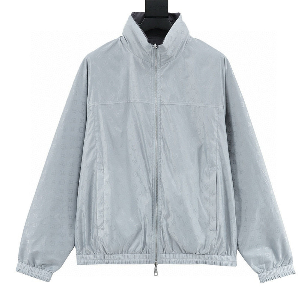Louis Vuitton Monogram Jacquard Stand-Collar Zip Jacket