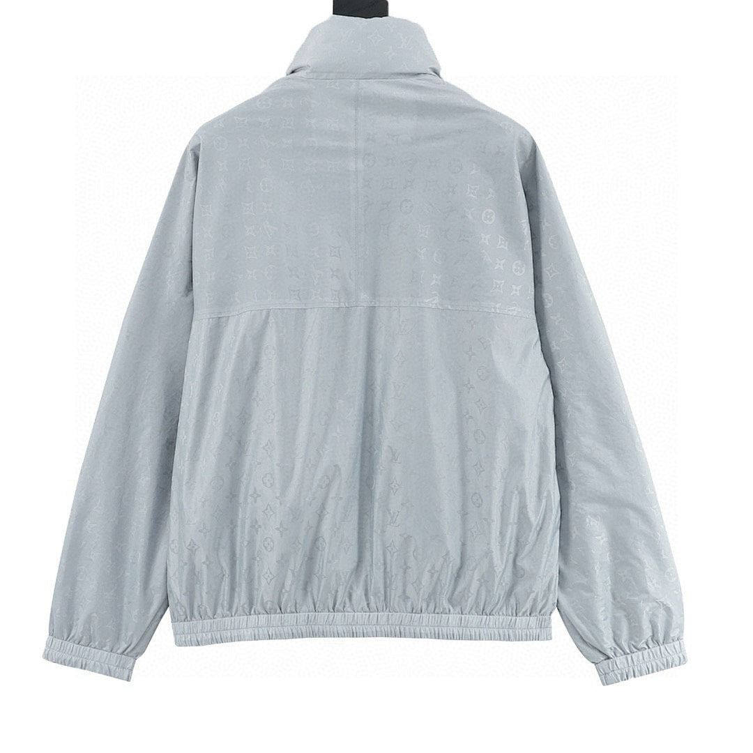 Louis Vuitton Monogram Jacquard Stand-Collar Zip Jacket