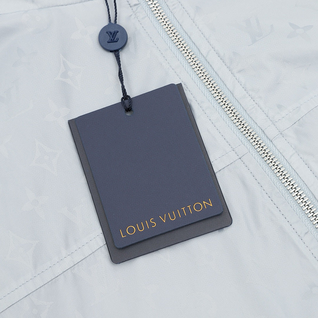 Louis Vuitton Monogram Jacquard Stand-Collar Zip Jacket