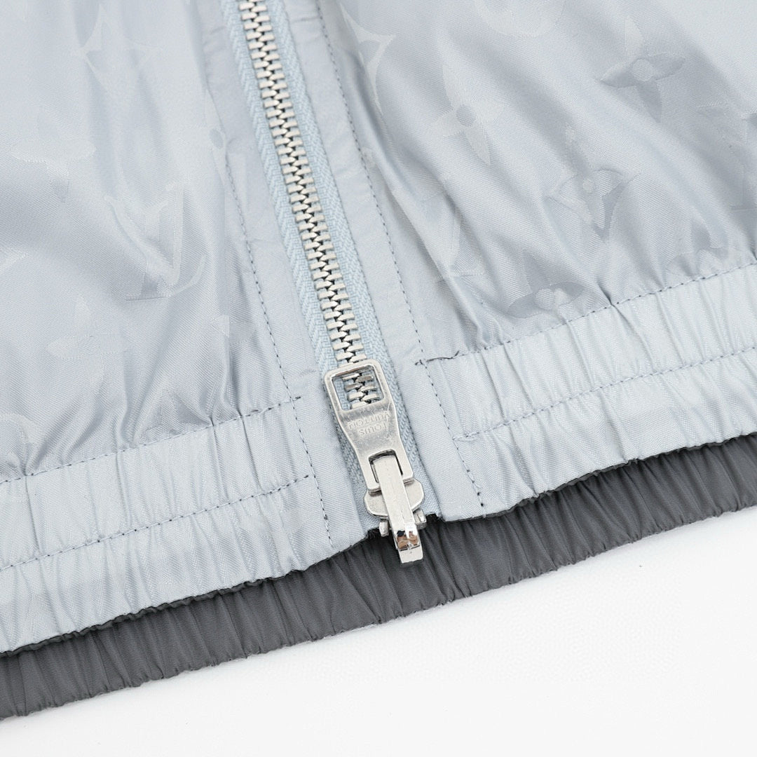 Louis Vuitton Monogram Jacquard Stand-Collar Zip Jacket