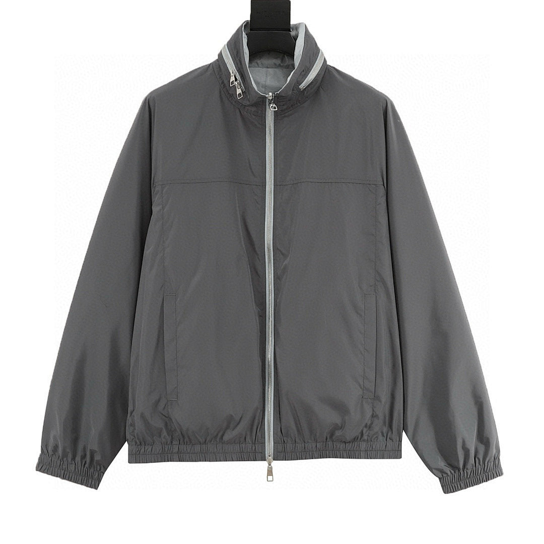 Louis Vuitton Monogram Jacquard Stand-Collar Zip Jacket