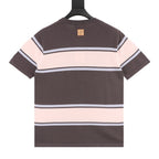 Louis Vuitton Short-Sleeved Knit Top with Color-Block Striped Panels