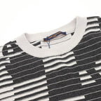 Louis Vuitton Striped Monogram Jacquard Knit Short-Sleeve Top