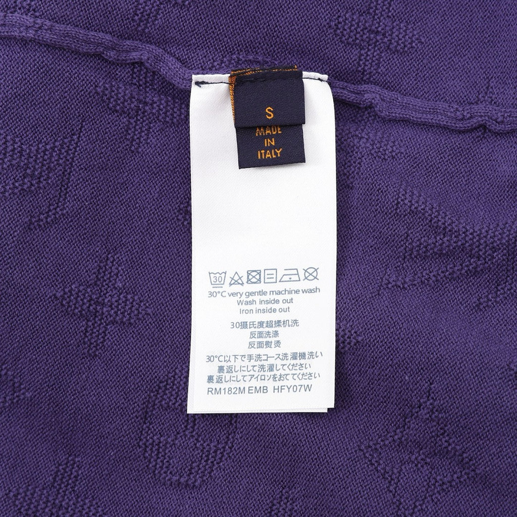 Louis Vuitton Monogram Jacquard Knit Short-Sleeve Top