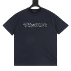 Louis Vuitton Denim Patchwork & Embroidery Short-Sleeve Shirt