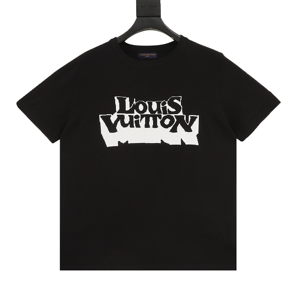 Louis Vuitton Monogram Shadow Jacquard Knit Short-Sleeve T-Shirt