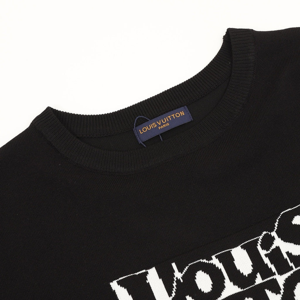 Louis Vuitton Monogram Shadow Jacquard Knit Short-Sleeve T-Shirt