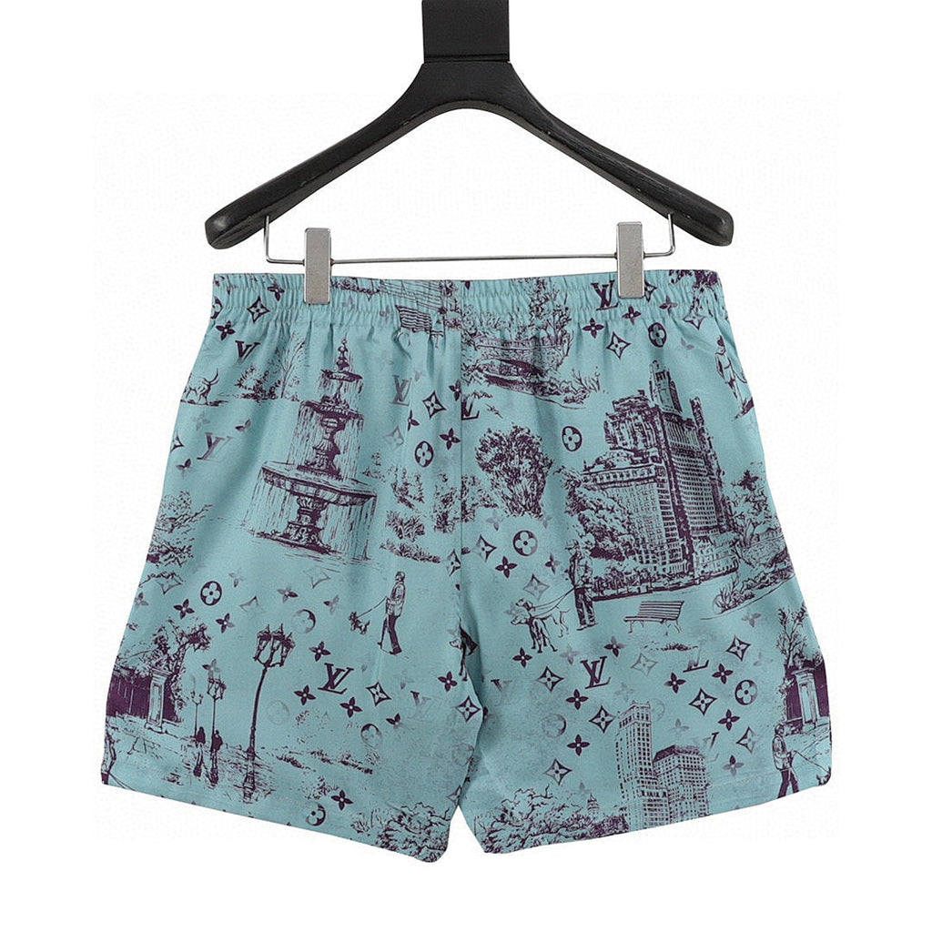Louis Vuitton Park All-Over Print Shorts