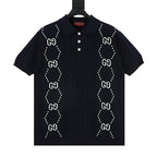 GUCCI Double G Knitted Polo Sweater